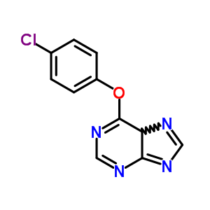 6-(4-chlorophenoxy)-5H-purine molecular structure