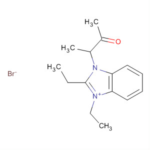 1H-Benzimidazolium, 1,2-diethyl-3-(1-methyl-2-oxopropyl)-, bromide