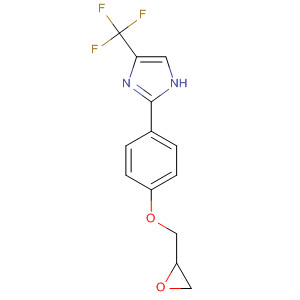 1H-Imidazole, 2-[4-(oxiranylmethoxy)phenyl]-4-(trifluoromethyl)- molecular structure
