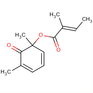 2-Butenoic acid, 2-methyl-, 1,5-dimethyl-6-oxo-2,4-cyclohexadien-1-ylester, (E)- molecular structure