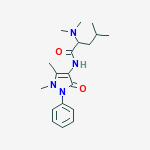 N,N-DIMETHYL-DL-LEUCINE-4-ANTIPYRINEAMIDE molecular structure