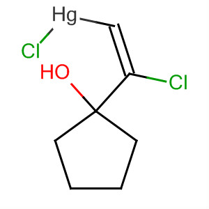 Mercury, [(1E)-2-chloro-2-(1-hydroxycyclopentyl)ethenyl]chloro- molecular structure