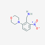 (2-morpholino-6-nitrophenyl)methanamine molecular structure