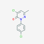 4-chloro-2-(4-chlorophenyl)-6-methylpyridazin-3(2H)-one molecular structure