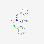 2-[2-(2-chlorophenyl)-2-nitroethenyl]furan molecular structure