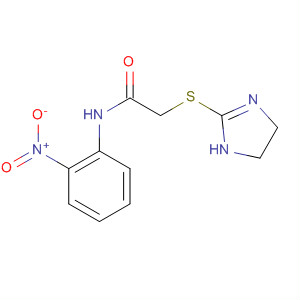 Acetamide, 2-[(4,5-dihydro-1H-imidazol-2-yl)thio]-N-(2-nitrophenyl)- molecular structure