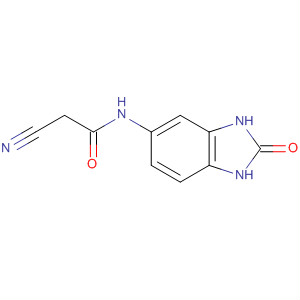 Acetamide, 2-cyano-N-(2,3-dihydro-2-oxo-1H-benzimidazol-5-yl)- molecular structure