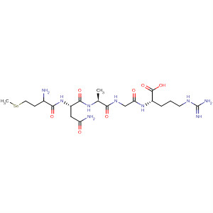 L-Arginine,(2S)-2-amino-4-(methylseleno)butanoyl-L-asparaginyl-L-alanylglycyl- molecular structure