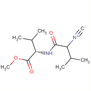 L-Valine, N-(2-isocyano-3-methyl-1-oxobutyl)-, methyl ester, (S)- molecular structure