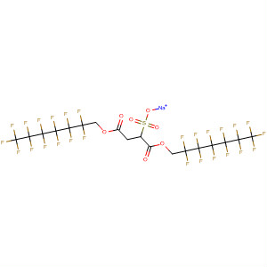 Butanedioic acid, sulfo-,1,4-bis(2,2,3,3,4,4,5,5,6,6,7,7,7-tridecafluoroheptyl) ester, sodium salt molecular structure