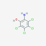 2-Amino-3,4,5,6-tetrachlorophenol molecular structure