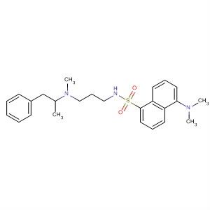 1-Naphthalenesulfonamide,5-(dimethylamino)-N-[3-[methyl(1-methyl-2-phenylethyl)amino]propyl]- molecular structure