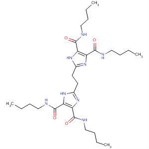 1H-Imidazole-4,5-dicarboxamide, 2,2'-(1,2-ethanediyl)bis[N,N'-dibutyl- molecular structure