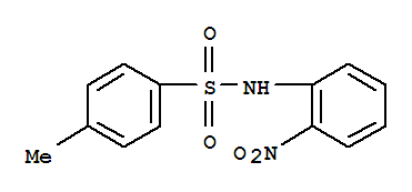 benzenesulfonamide, 4-methyl-N-(2-nitrophenyl)- molecular structure