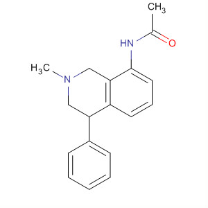 Acetamide, N-(1,2,3,4-tetrahydro-2-methyl-4-phenyl-8-isoquinolinyl)- molecular structure