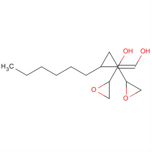 Oxirane, 2,2'-[(1-hexyl-1,2-ethanediyl)bis(oxymethylene)]bis- molecular structure