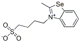 2-methyl-3-(4-sulphonatobutyl)benzoselenazolium molecular structure