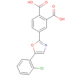 1,2-Benzenedicarboxylic acid, 4-[5-(chlorophenyl)-2-oxazolyl]- molecular structure