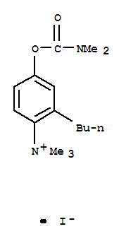 2-butyl-4-[(dimethylcarbamoyl)oxy]-N,N,N-trimethylanilinium iodide molecular structure
