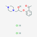 1-{2-[2-hydroxy-3-(4-methylpiperazin-1-yl)propoxy]phenyl}ethanone dihydrochloride