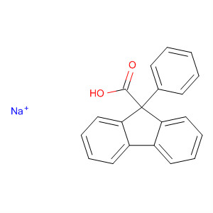 9H-Fluorene-9-carboxylic acid, 9-phenyl-, sodium salt molecular structure