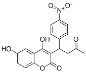 4,6-Dihydroxy-3-[1-(4-nitrophenyl)-3-oxobutyl]-2H-1-benzopyran-2-one molecular structure