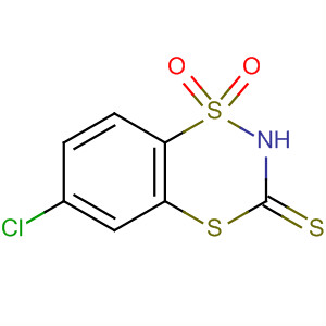 1,4,2-Benzodithiazine-3(2H)-thione, 6-chloro-, 1,1-dioxide molecular structure