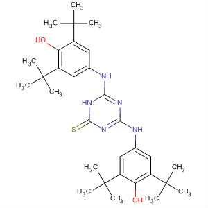 1,3,5-Triazine-2(1H)-thione,4,6-bis[[3,5-bis(1,1-dimethylethyl)-4-hydroxyphenyl]amino]- molecular structure