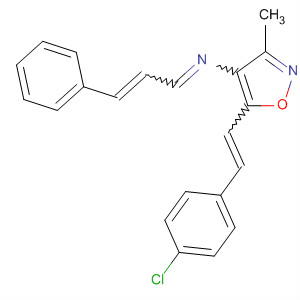 4-Isoxazolamine,5-[2-(4-chlorophenyl)ethenyl]-3-methyl-N-(3-phenyl-2-propenylidene)-
