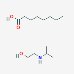 octanoic acid, compound with 2-(isopropylamino)ethanol (1:1) molecular structure