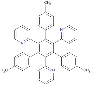 Pyridine,2,2',2''-[4,4''-dimethyl-5'-(4-methylphenyl)[1,1':3',1''-terphenyl]-2',4',6'-triyl]tris- molecular structure