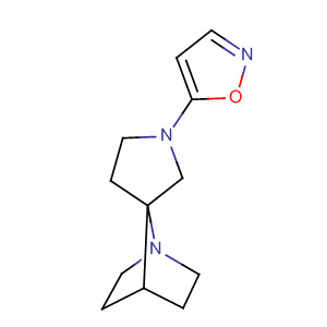 Spiro[1-azabicyclo[2.2.1]heptane-7,3'-pyrrolidine], 1'-(5-isoxazolyl)- molecular structure