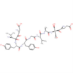 L-Threonine,L-a-aspartyl-L-valyl-L-tyrosyl-L-tyrosylglycyl-L-valyl-L-alanyl-L-a-glutamyl- molecular structure