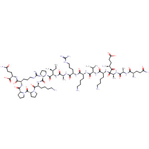 L-Glutamine,L-glutaminyl-L-alanyl-L-a-glutamyl-L-alanyl-L-lysyl-L-valyl-L-lysyl-L-arginyl-L-alanyl-L-isoleucyl-L-prolyl-L-lysyl-L-prolyl-L-prolyl-L-arginyl- molecular structure