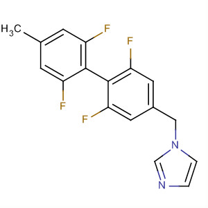 1H-Imidazole,1-[(2,2',6,6'-tetrafluoro-4'-methyl[1,1'-biphenyl]-4-yl)methyl]- molecular structure