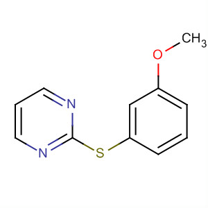 Pyrimidine, 2-[(3-methoxyphenyl)thio]- molecular structure