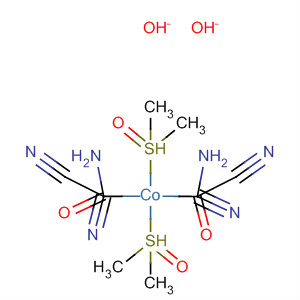 Cobalt, bis(cyanocyanamidato)bis[sulfinylbis[methane]]- molecular structure