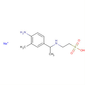 Ethanesulfonic acid, 2-[(4-amino-3-methylphenyl)ethylamino]-,monosodium salt molecular structure
