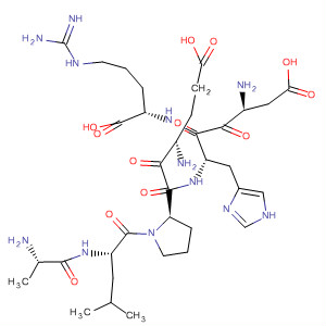 L-Arginine, L-alanyl-L-leucyl-L-a-glutamyl-L-prolyl-L-a-aspartyl-L-histidyl- molecular structure