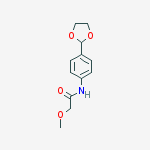 Acetamide, N-[4-(1,3-dioxolan-2-yl)phenyl]-2-methoxy- molecular structure