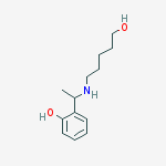 Phenol, 2-[1-[(5-hydroxypentyl)amino]ethyl]- molecular structure