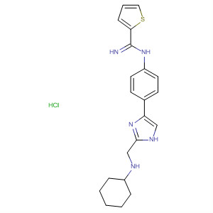 2-Thiophenecarboximidamide,N-[4-[2-[(cyclohexylamino)methyl]-1H-imidazol-4-yl]phenyl]-,monohydrochloride