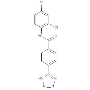 Benzamide, N-(2,4-dichlorophenyl)-4-(1H-tetrazol-5-yl)- molecular structure