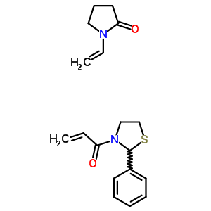 1-ethenylpyrrolidin-2-one - 3-acryloyl-2-phenyl-1,3-thiazolidine (1:1)
