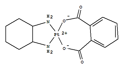 platinum(2+) cyclohexane-1,2-diyldiazanide - benzene-1,2-dicarboxylic acid (1:1:1) molecular structure