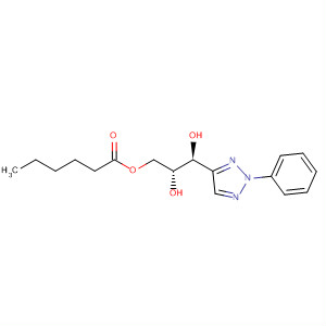 Hexanoic acid,(2R,3S)-2,3-dihydroxy-3-(2-phenyl-2H-1,2,3-triazol-4-yl)propyl ester