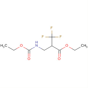 Propanoic acid, 2-[[(ethoxycarbonyl)amino]methyl]-3,3,3-trifluoro-, ethylester molecular structure