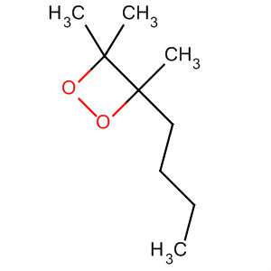 1,2-Dioxetane, 3-butyl-3,4,4-trimethyl- molecular structure