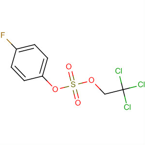 Sulfuric acid, 4-fluorophenyl 2,2,2-trichloroethyl ester molecular structure