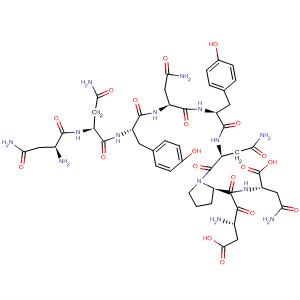 L-Asparagine,L-asparaginyl-L-asparaginyl-L-tyrosyl-L-asparaginyl-L-tyrosyl-L-asparaginyl-L-a-aspartyl-L-prolyl- molecular structure
